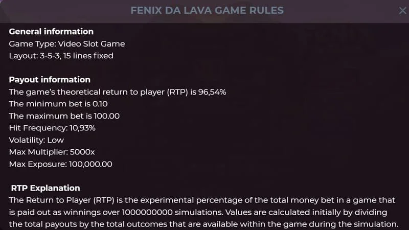 Fenix da Lava - แจ็คพอตคงที่ Mini, Minor, Major และ Grand
