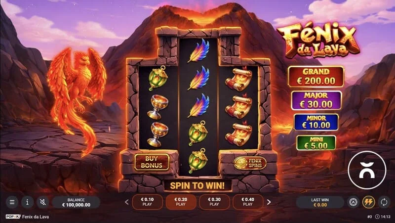 Fenix da Lava - วงล้อที่มีเหรียญและตะเกียงไฟลุกโชน